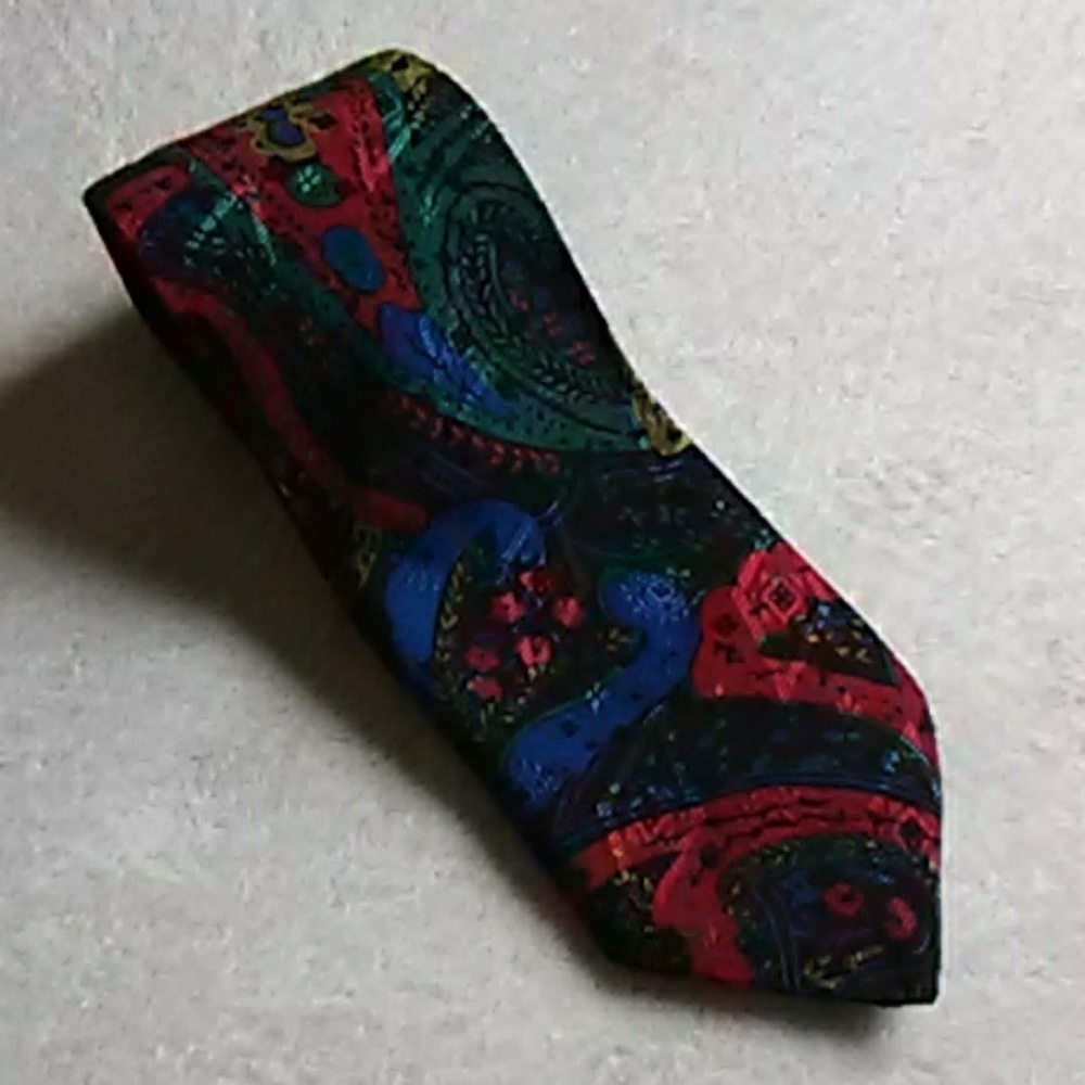 VTG 90's B-Scene Abstract Print Tie GUC Nice